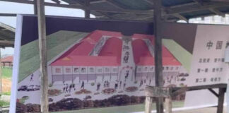 Shan Market Vendors May Lose Out if TNLA-Backed “Chinese New City’ Project Revamps the Old Market The market project s description on the vinyls