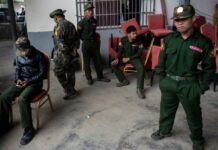 Militia security guards kill and rob rich employer of over 600 million MMK in Muse home Militiamen in Muse Photo Ye Aung Thu