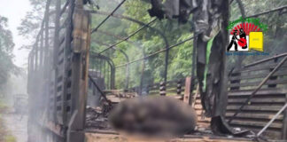 MNDAA Ambushes Junta Reinforcement Convoy Heading to Lashio, Inflicts Heavy Casualties The causualties and military trucks were burned down by MNDAA and PDF