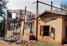 RCSS Accused of Attacking Two SSPP/SSA Bases Damaged house Photo SSPP Info