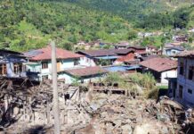 Junta Airstrike on Nawngkio Town Tea shop Kills 11 Houses destroyed by military regime bombs