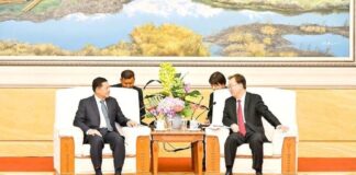 Junta Leader to Chinese: EAOs Threat to Border Stability Myanmar junta leader Min Aung Hlaing meeting with Chinese counterpart