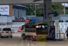 Fuel Shortages in Shan State Petrol station in Shan State