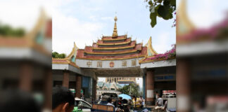 Junta Illegally Importing Vehicles Through Muse Border Crossing Border gate, Muse, Myanmar China border