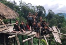 Rice Shortages and Famine Threaten Villagers in Kengtung Township Ann children at a hill village in Kengtung township