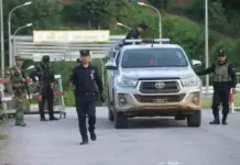 TNLA Arrests Dozens in Hsipaw Township for Violating Phone Ban TNLA officers at a check point