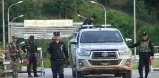 TNLA Arrests Dozens in Hsipaw Township for Violating Phone Ban TNLA officers at a check point