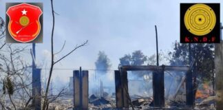 Intensified Conflict in Mong Pai As Military Burns Villages Amid Escalating Violence Damaged building