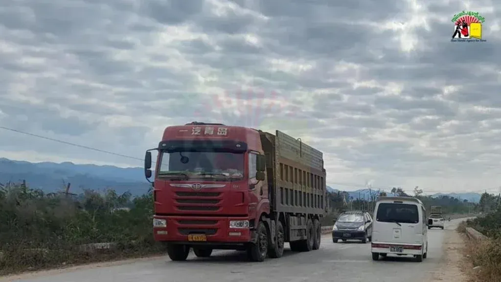 Truck at the Myanmar China border