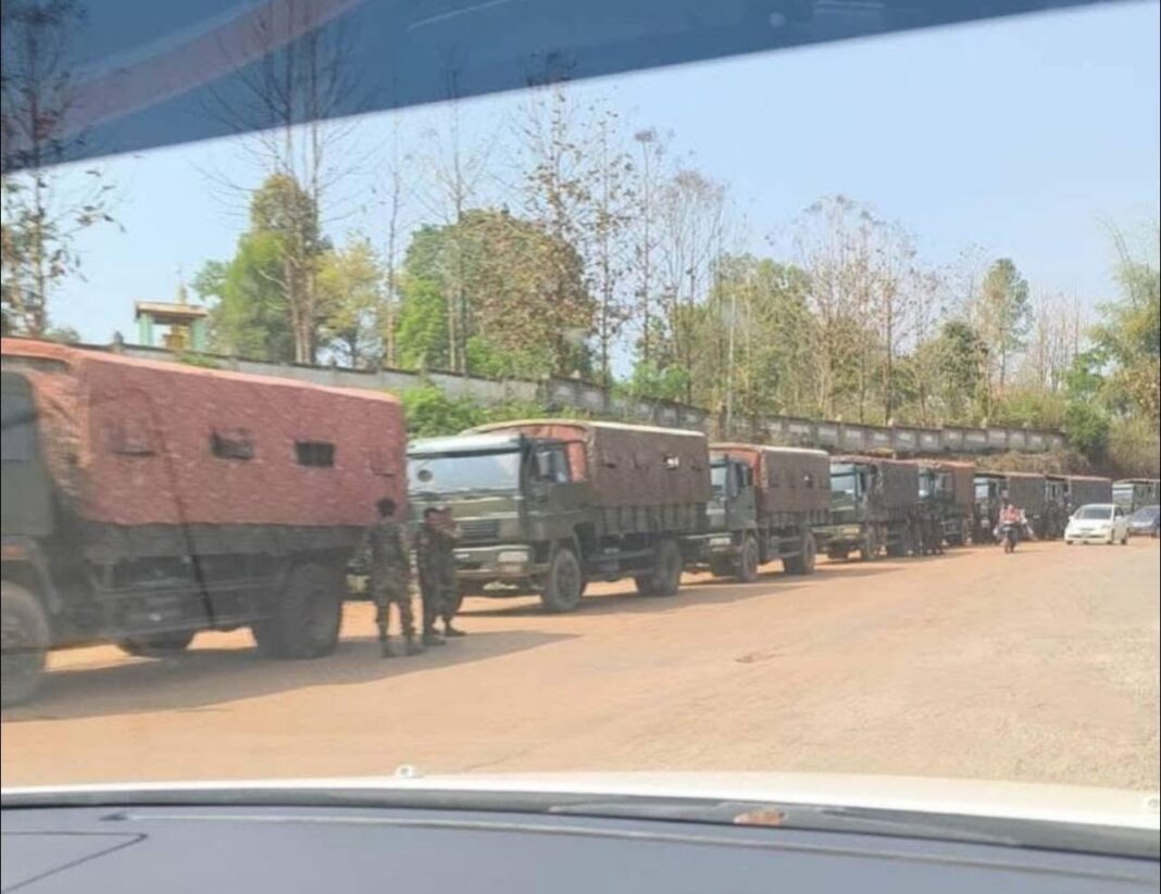 Junta troops enter Lashio Junta troops enter Lashio