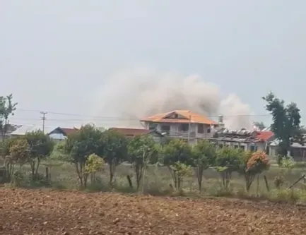 A war torn scene from Shan State A war torn scene from Shan State