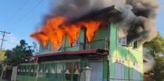 Military Bombardment Devastates Homes in Southern Shan State’s Mongpai Township Burned house