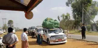 Digital ID Scan at Checkpoint Leads to Arrest of University Student Under Terror Charges Check point in Shan State
