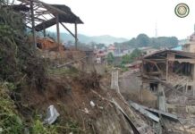 Myanmar Military Airstrikes Hit Civilian Areas in Northern Shan State Following Peace Talks with TNLA Damaged buildings