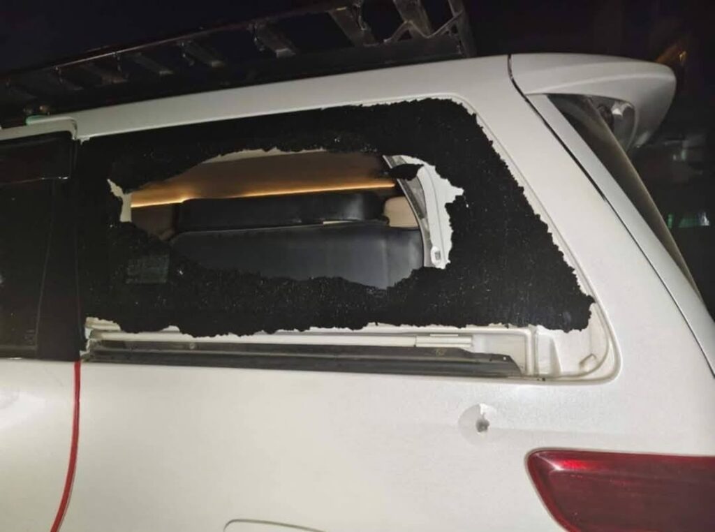 Damaged car Damaged car