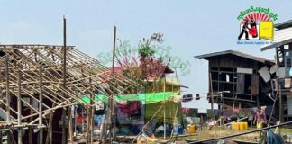 Diarrhea Outbreak Strikes Villages In Inle Region Amid Sanitation Crisis; Medical Aid Urgently Needed Houses of a village at Inle Lake