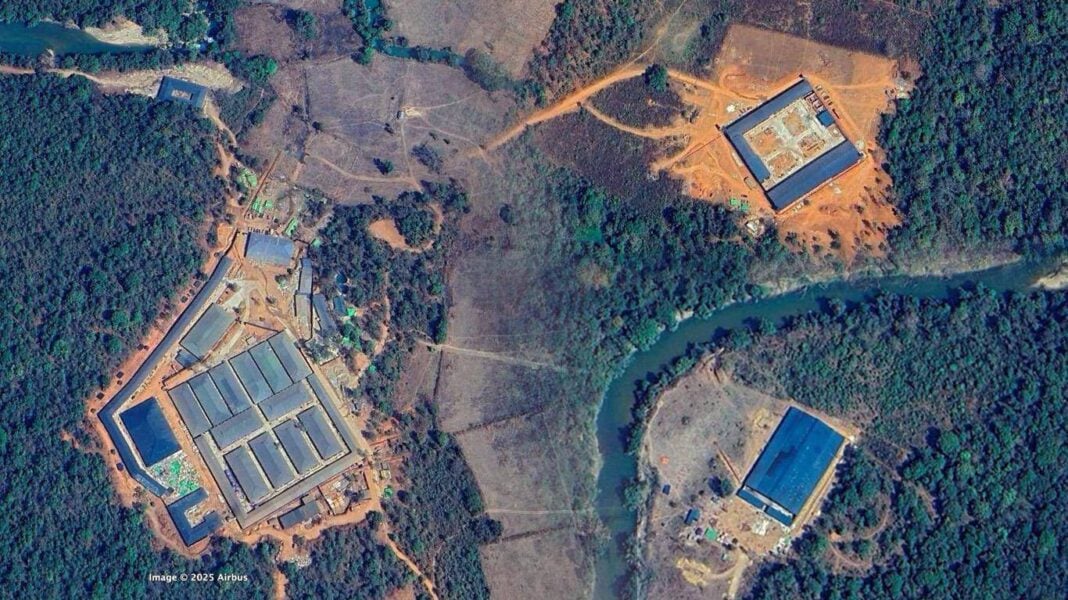 Suspected location of online scam centers in Laihka Township, Shan State Suspected location of online scam centers in Laihka Township, Shan State