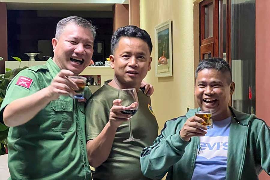 Top leaders of the Three Brotherhood Alliance