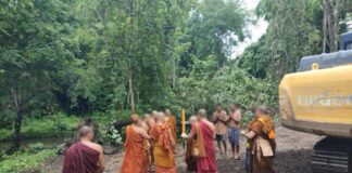 Gold Mining Continues in Mong Yai Despite Local Protests local monk protest gold mining