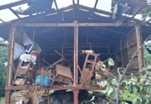 Junta Airstrikes Kill Civilians, Destroy Homes in Hsipaw and Mongkut Damaged house in Mongkut