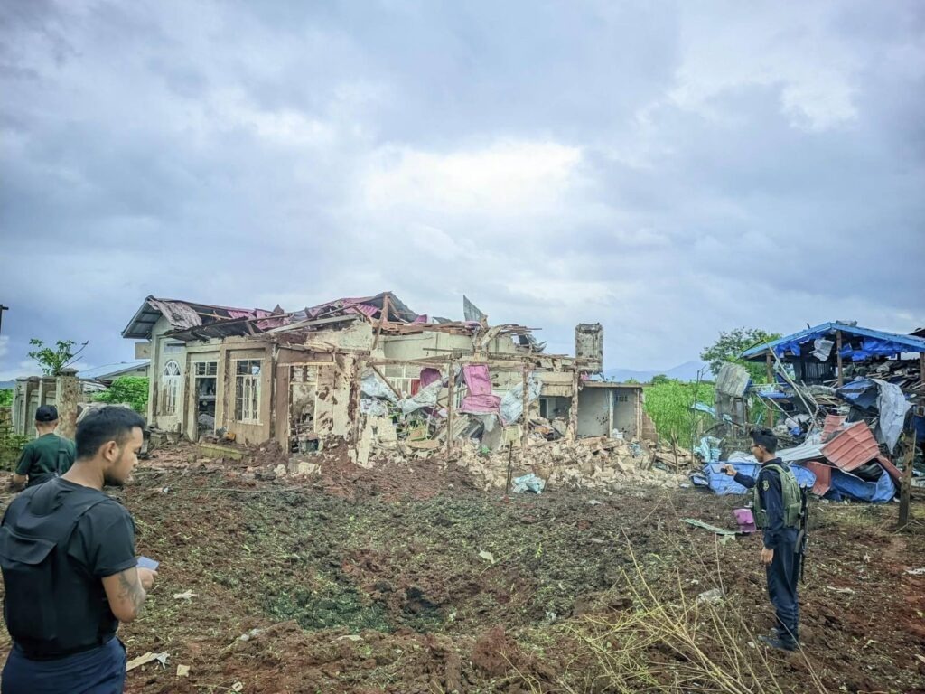 Damaged site in Kyaukme