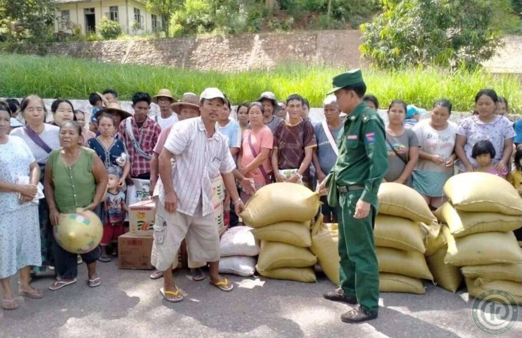 Displaced families from Hsipaw seek refuge in Nawngping village, Lashio township