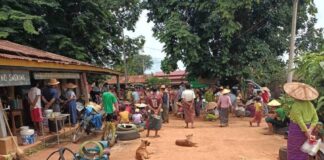 Escalating Junta Airstrikes Force Over 2,000 Civilians to Flee in Kyaukme Township IDPs at Nawngping, Kyaukme Township