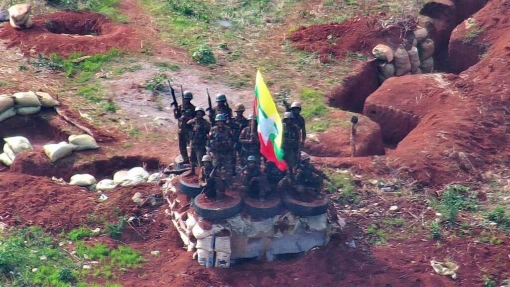 SAC soldiers in front line