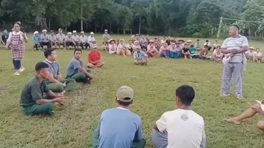 SSPP members meet with villagers