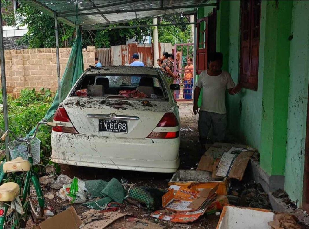 Shelling strikes Nawng Ping village, damaging homes and harming civilians