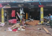 Living Under the Roar: Shan Civilians Flee as Airstrikes Empty Their Towns A house in Hsipaw damaged by airstrikes