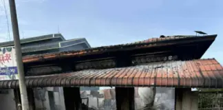 Airstrikes Kill Civilians, Destroy Bridges, and Displace Thousands in Shan State A house was burnt to ashes following junta airstrikes on Nawng Ping, Kyaukme Township