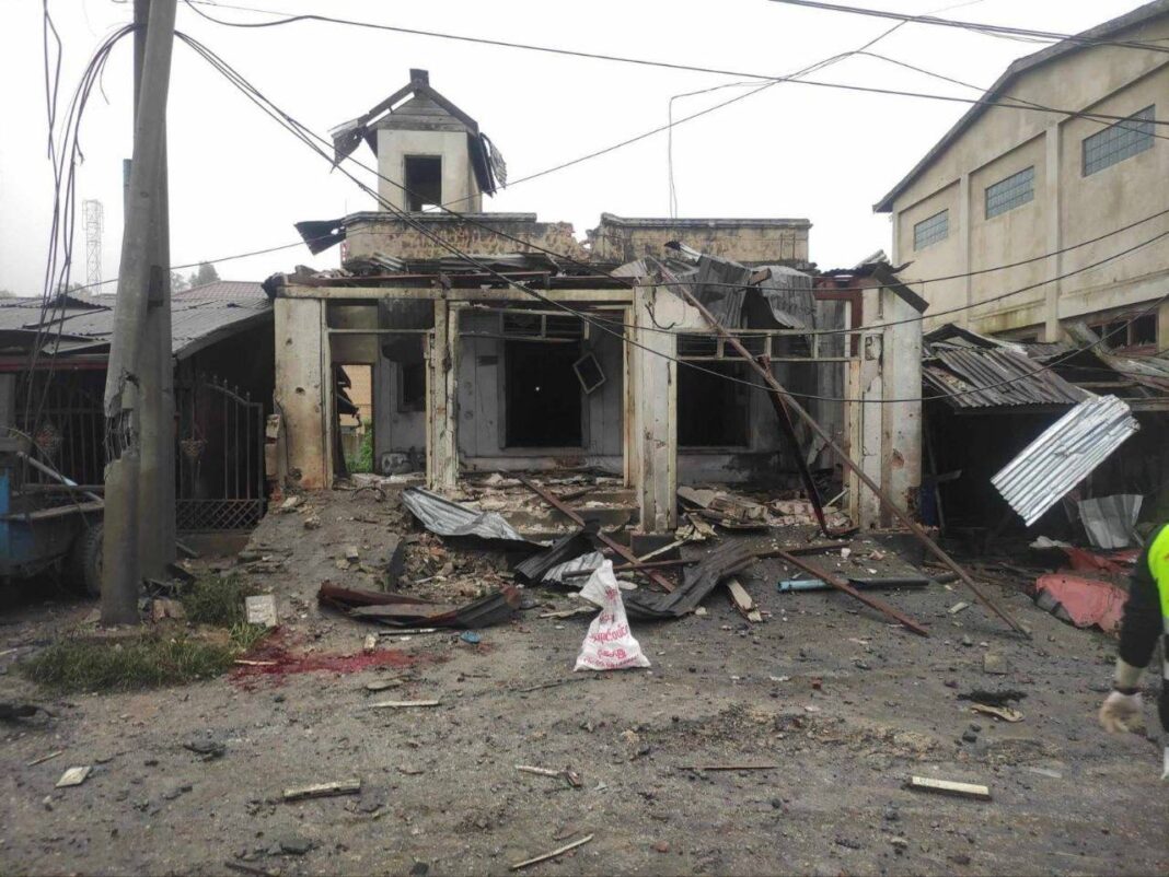 Airstrikes destroyed homes