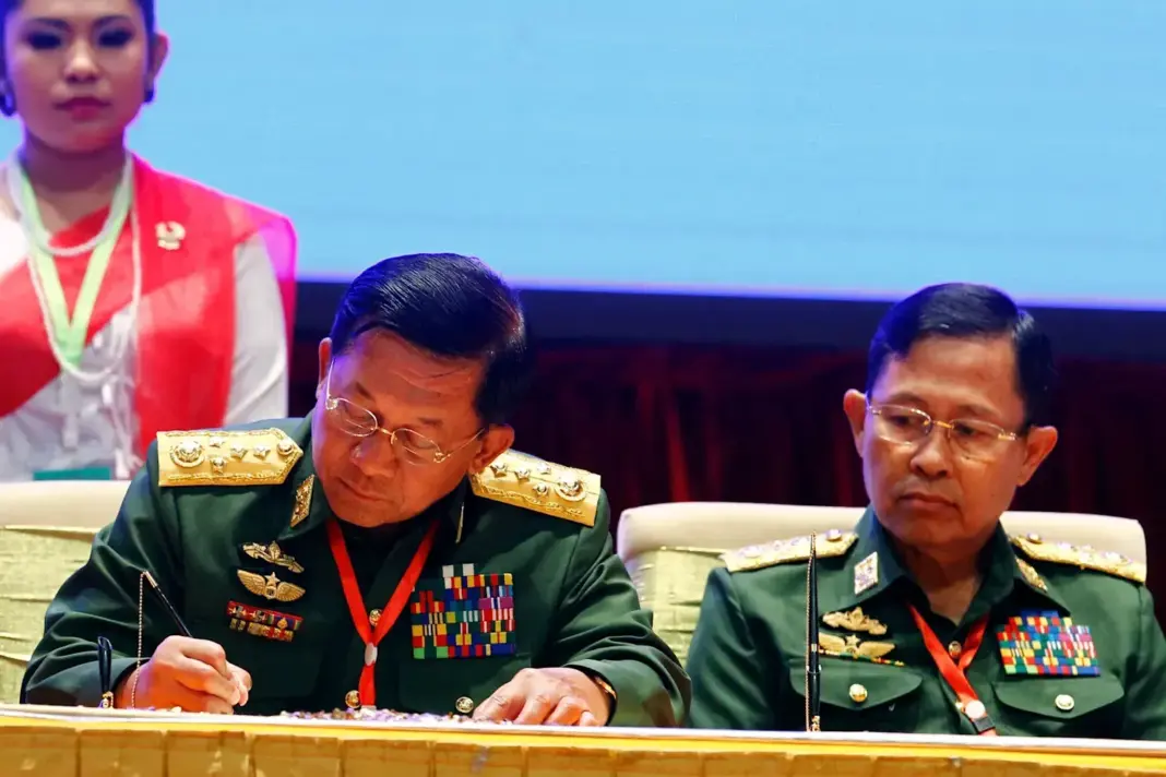 Min Aung Hlaing and Soe Win Min Aung Hlaing and Soe Win