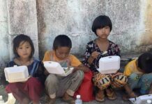 Food Crisis in Shan State: Displaced Run Out of Rice, Villagers Trapped by Junta Children among the displaced in Hsipaw, struggling for basic food supplies