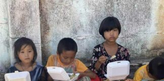 Food Crisis in Shan State: Displaced Run Out of Rice, Villagers Trapped by Junta Children among the displaced in Hsipaw, struggling for basic food supplies