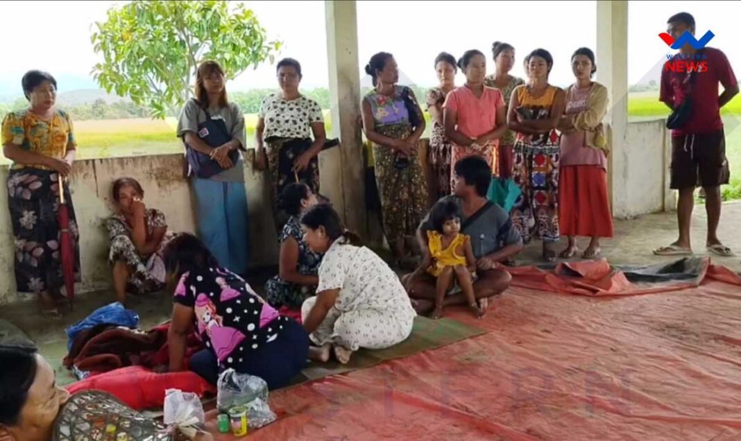 Desperate civilians look on, worried for their children’s safety Photo Western News