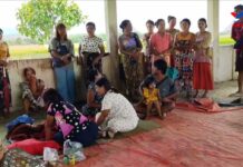 KYAUKTAW TOWNSHIP AIRSTRIKE KILLED 20 TEENAGE STUDENTS: Will humanitarian intervention be possible this time around? Desperate civilians look on, worried for their children’s safety Photo Western News