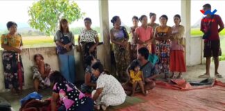 KYAUKTAW TOWNSHIP AIRSTRIKE KILLED 20 TEENAGE STUDENTS: Will humanitarian intervention be possible this time around? Desperate civilians look on, worried for their children’s safety Photo Western News