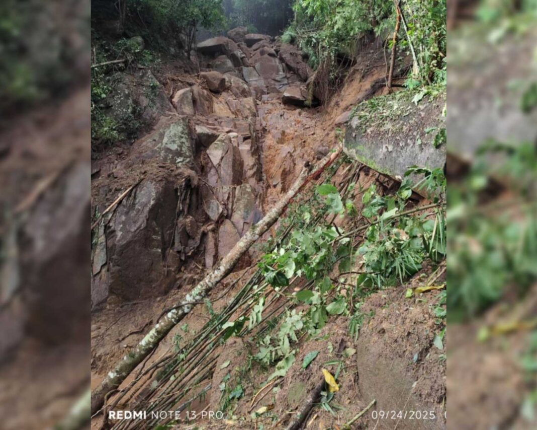 Flash floods and landslide hit the area Flash floods and landslide hit the area