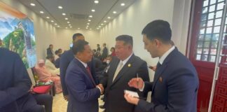 JUNTA’S ATTENDANCE OF SCO AND WWII VICTORY CELEBRATION: Will SSPC be able to used its increased legitimacy stature to crush anti-junta opposition groups? Min Aung Hlaing shakes hands with North Korean leader Kim Jong Un