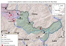 Toxic Rare Earth Mining Ravages Farmland and Threatens Livelihoods in Eastern Shan State Mine area in Mong Khark Eastern Shan State Map SHRF