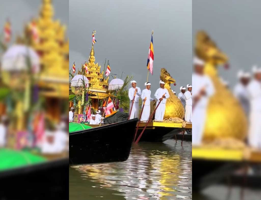 Phaung Daw Oo Festival procession on Inle Lake Phaung Daw Oo Festival procession on Inle Lake