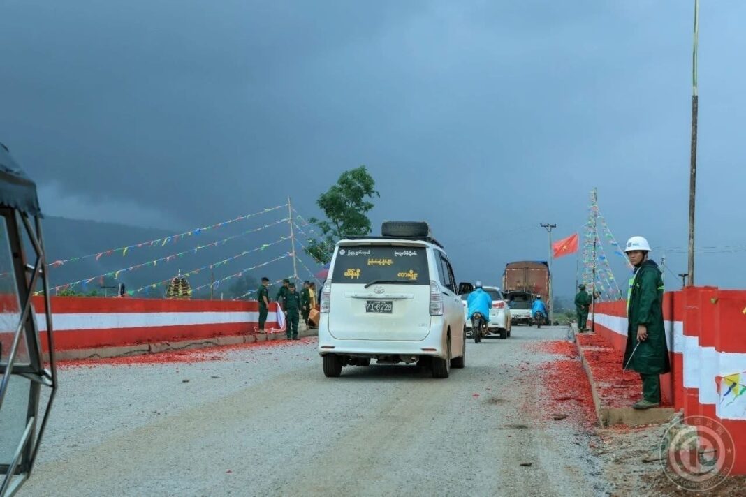 A checkpoint in Hsenwi operated by the MNDAA A checkpoint in Hsenwi operated by the MNDAA