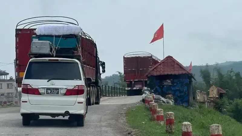 A checkpoint in Hsenwi operated by the MNDAA