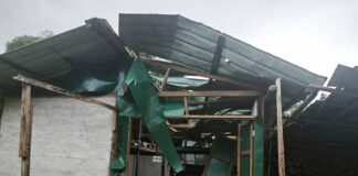 Junta Launches Airstrikes to Retake Mongkut from TNLA Damaged house in Mongkut following junta air raids