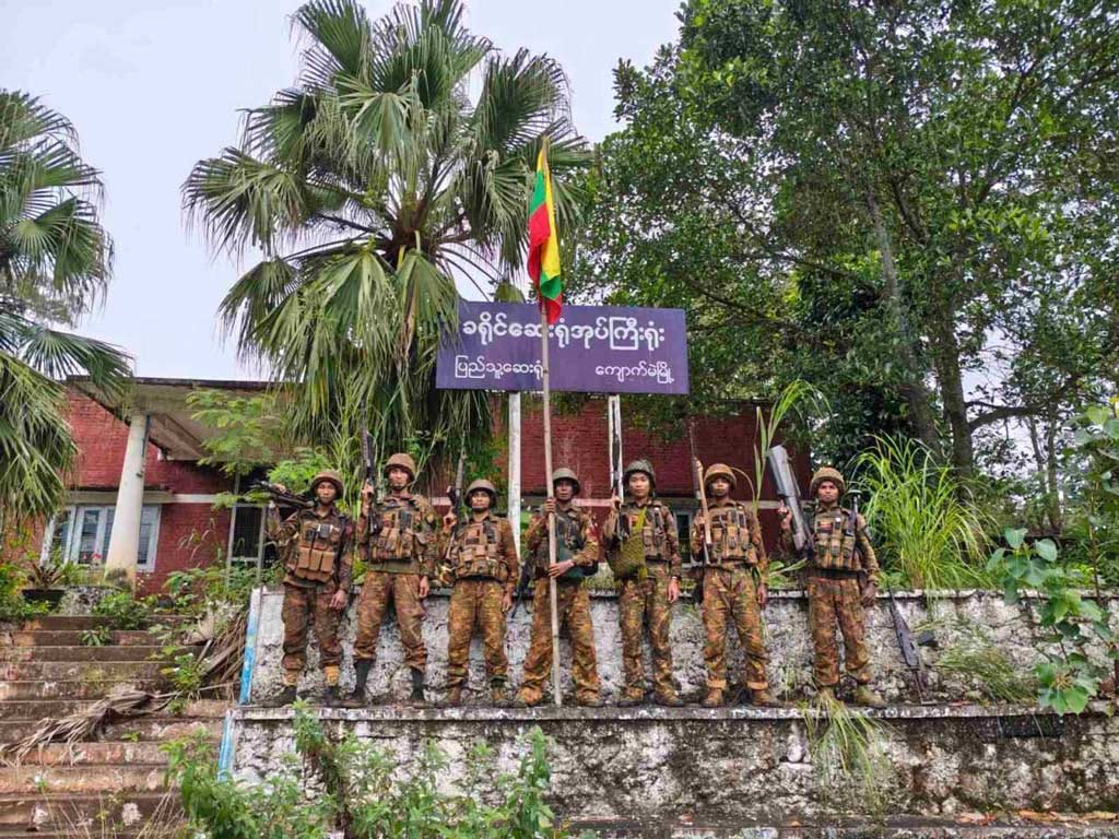 Junta troops in Kyaukme