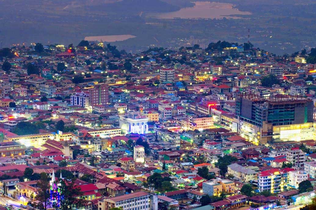 Taunggyi, the capital city of Shan State Taunggyi, the capital city of Shan State