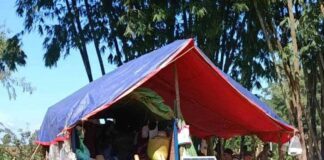 Civilians Caught in Crossfire as Junta Advances Toward Kyaukme Temporary shelters for internally displaced people (IDPs) in northern Shan State