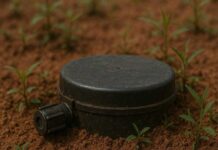 Landmine Casualties Undercounted as Aid Organizations Face Obstacles to Care A partially buried landmine
